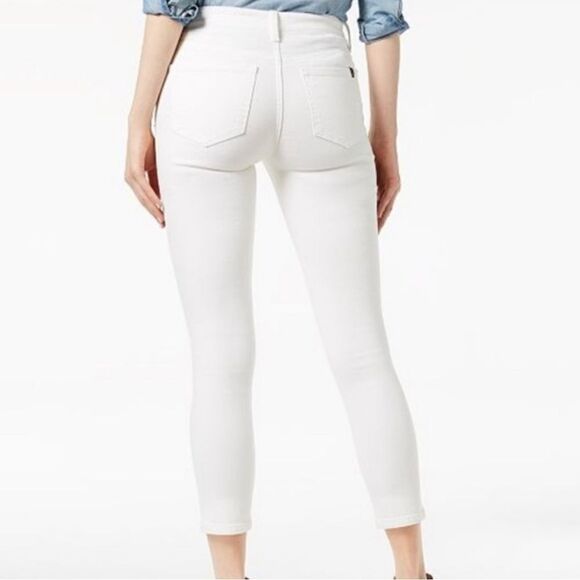 Buffalo David Bitton Daily White Skinny Jeans Cropped Ankle  Mid-rise Stretch - Picture 1 of 7
